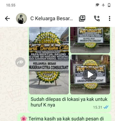 Pengiriman Papan Bunga Duka The Hermitage Jakarta
